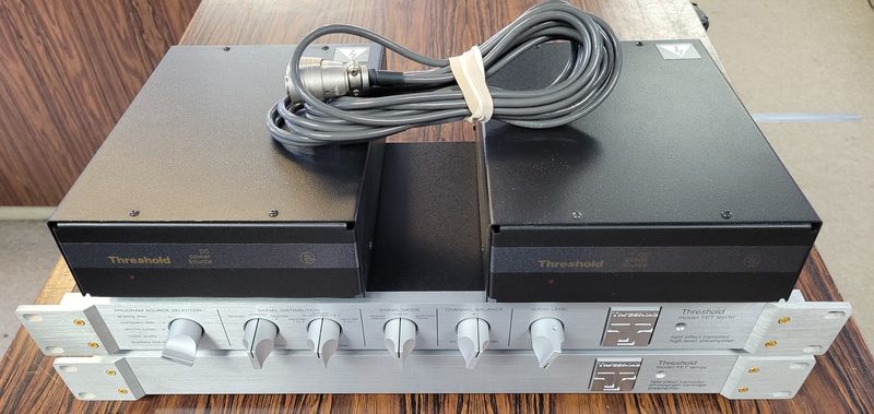 Threshold FET ten preamplifiers with external power supplies